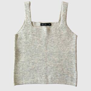 Lyla & Luxe Women's Melange Knit Tank Top - Light Grey - US S